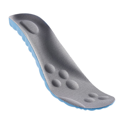Shock-absorbing massage insoles