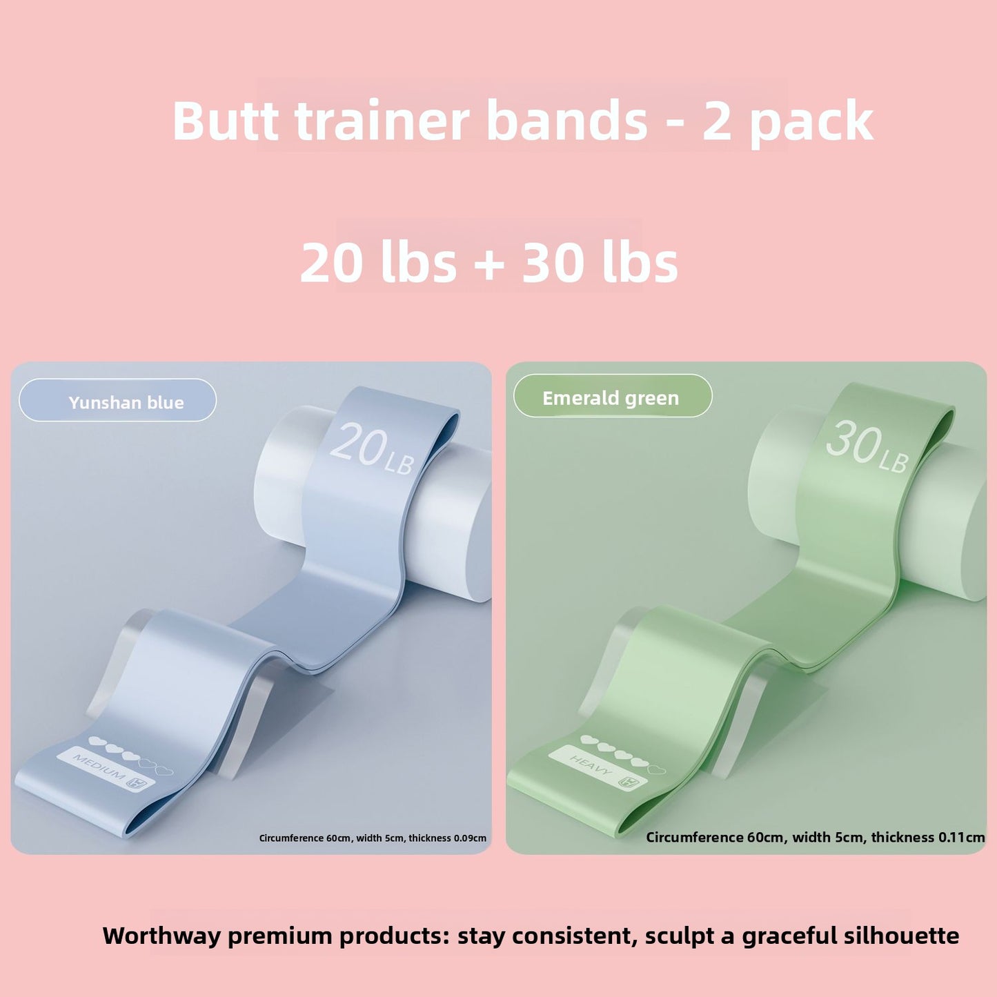 Elastic Fitness Resistance Bands for Home Training