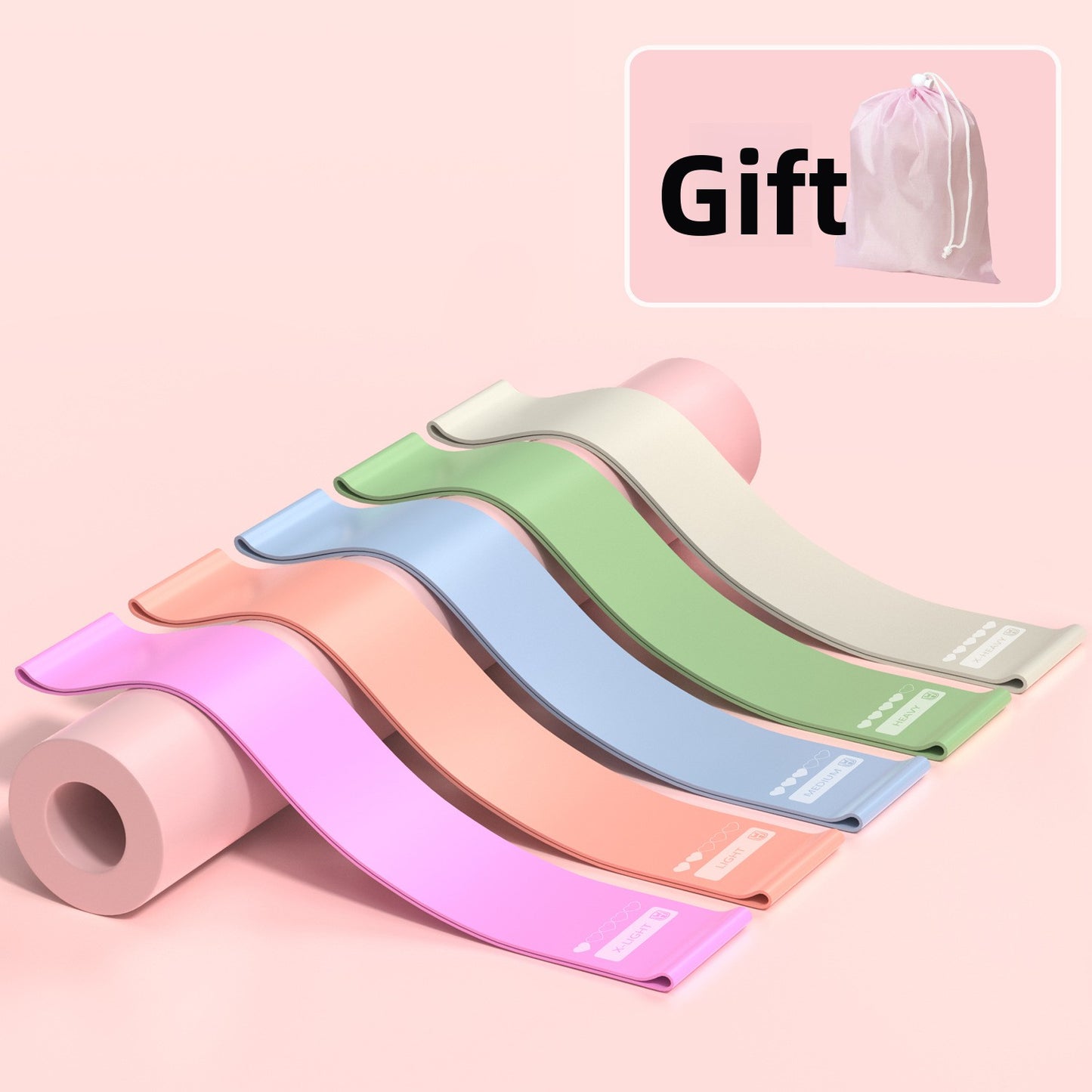 Elastic Fitness Resistance Bands for Home Training