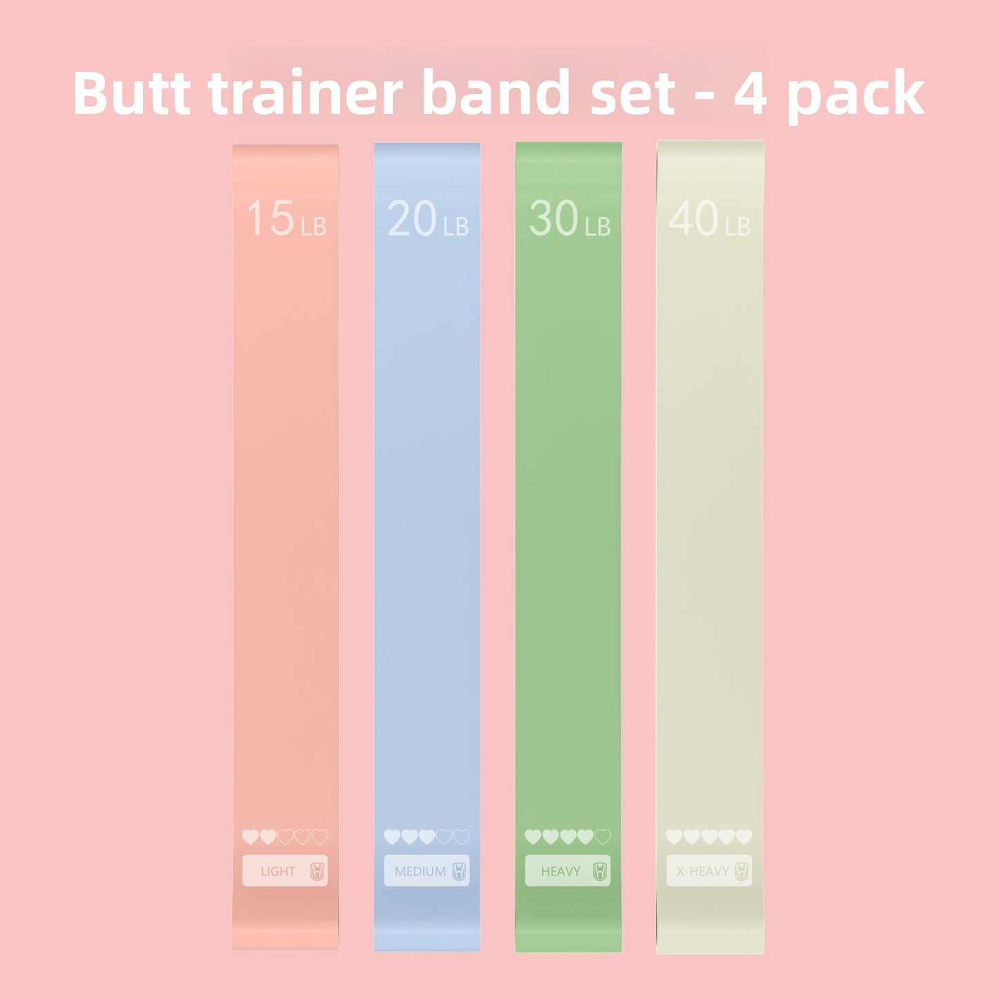 Elastic Fitness Resistance Bands for Home Training