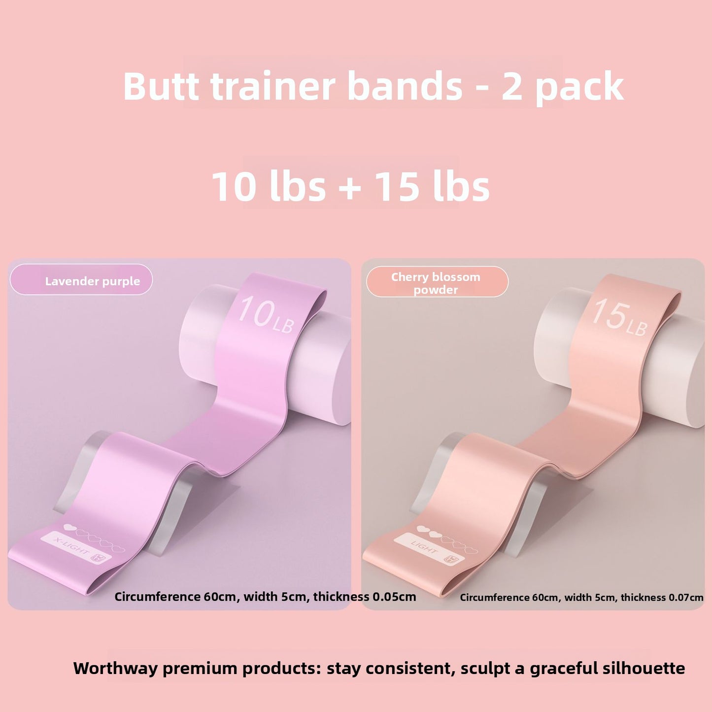 Elastic Fitness Resistance Bands for Home Training